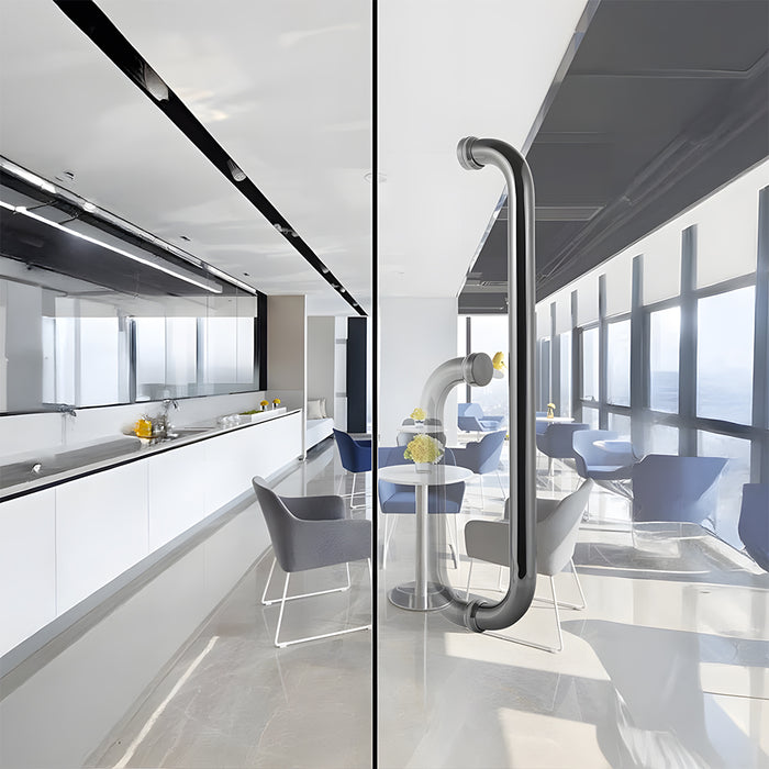 Bathroom 304 Stainless Steel Glass Door Handles