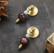Solid Brass & Natural Stone Drop Pendant Cabinet Knobs