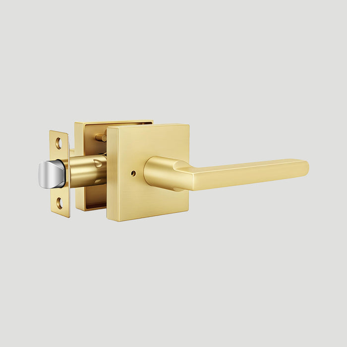 Modern Heavy Duty Zinc Alloy Interior Privacy Door Lever