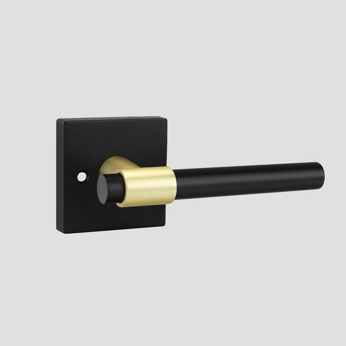 Zinc Alloy Black Gold Interior Door Handle Heavy Duty Door Lever