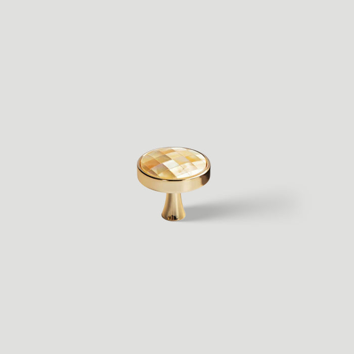 Decorative Natural Shell Cabinet Knobs with Solid Zinc Alloy Base