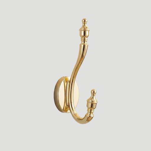 Vintage Brass Wall Mounted Coat Hooks