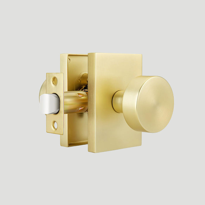 Rectangle Zinc Alloy Interior Passage Door Knobs