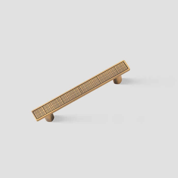 Modern Zinc Alloy Square Textured Grid Cabinet Pulls