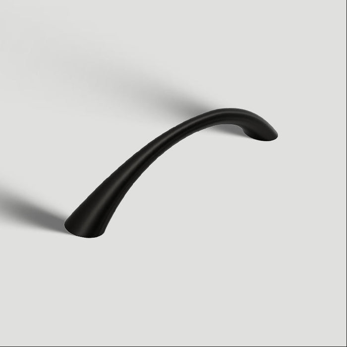 Solid Zinc Alloy Curved Cabinet Handles for Dresser Drawer