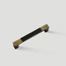 Square Textured Gold & Black Drawer Handles