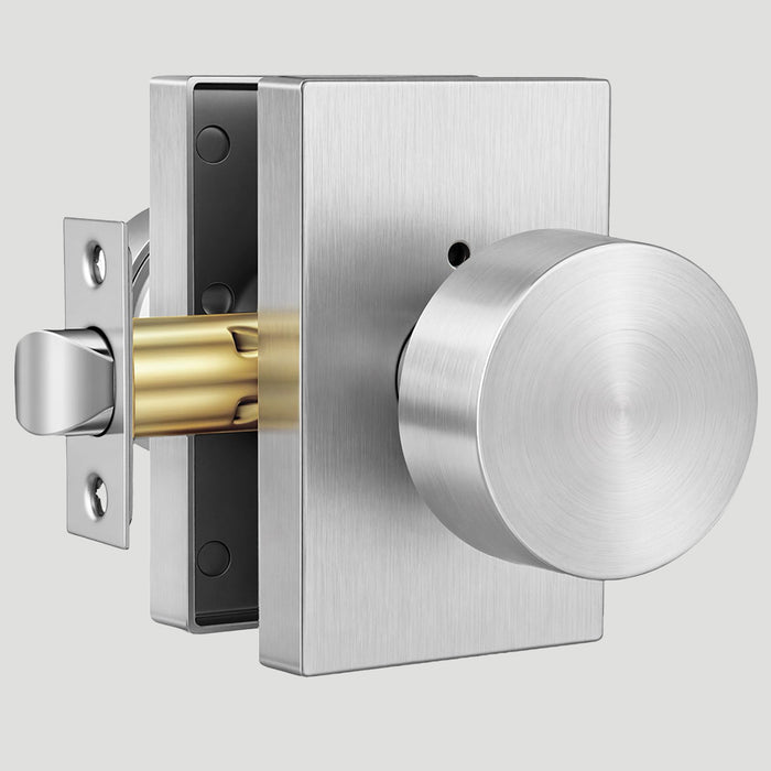 Rectangle Zinc Alloy Interior Privacy Door Knobs