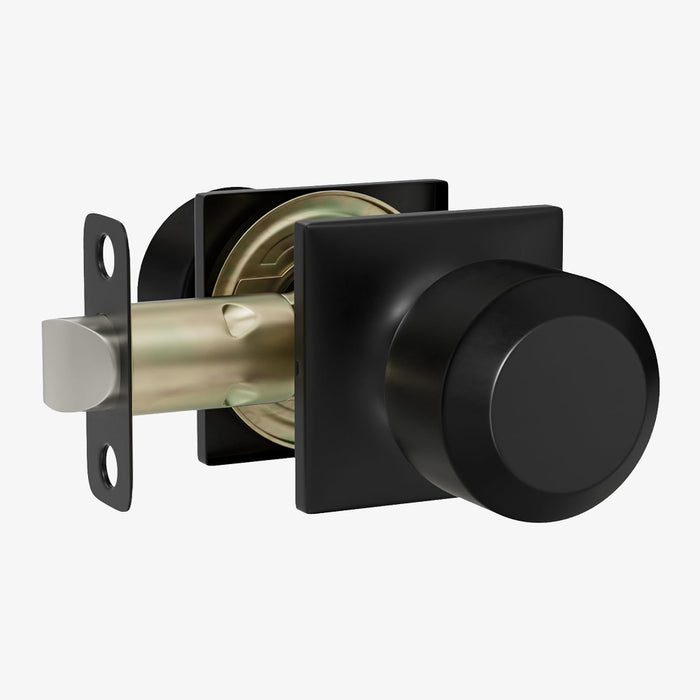 Black Simple Round Door Knob for Room