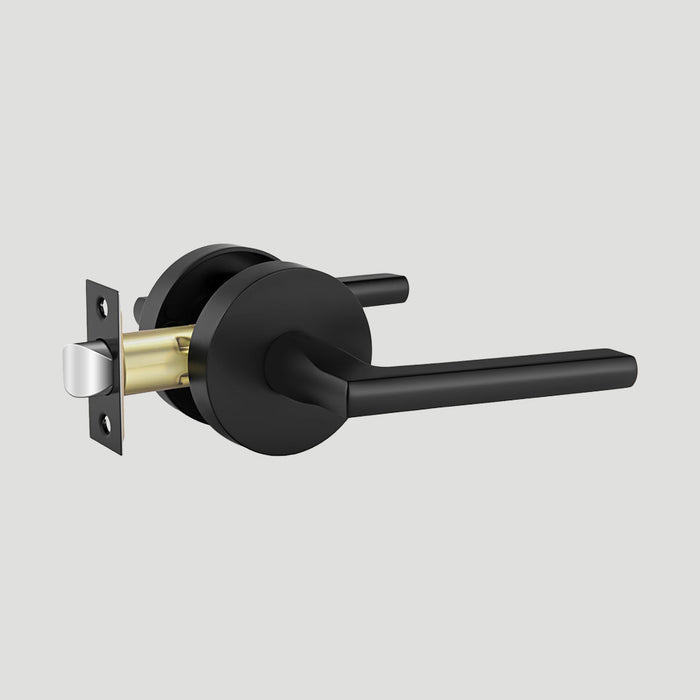 6 Pack Matte Black Privacy & Passage Interior Door Handles