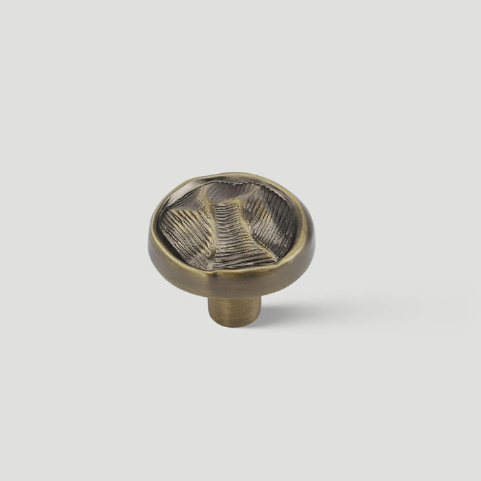 Organic Round Textured Zinc Alloy Cabinet Knobs