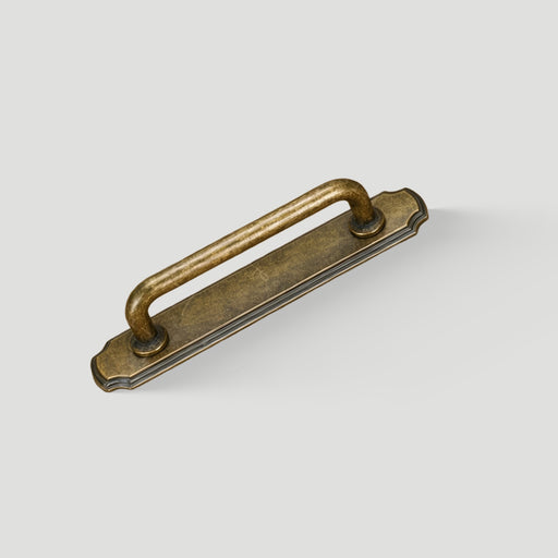 Vintage Zinc Alloy Drawer Handles with Backplate