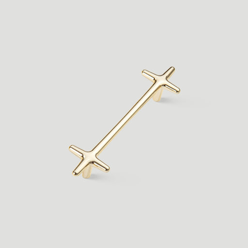 Modern Bright Silver Zinc Alloy Cabinet Pulls and Handles