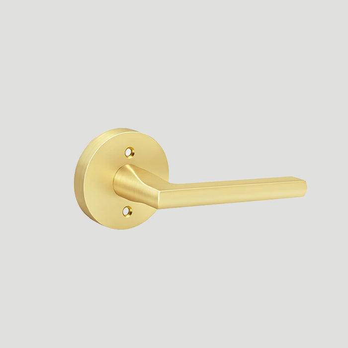 2 Pack Brushed Gold Dummy Door Handles Interior Door Levers