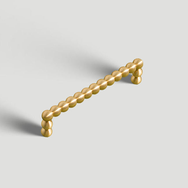 Vintage Spherical Brass Cabinet Handles