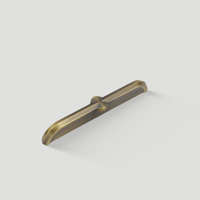 Modern Zinc Alloy Brushed Brass Cabinet Handles