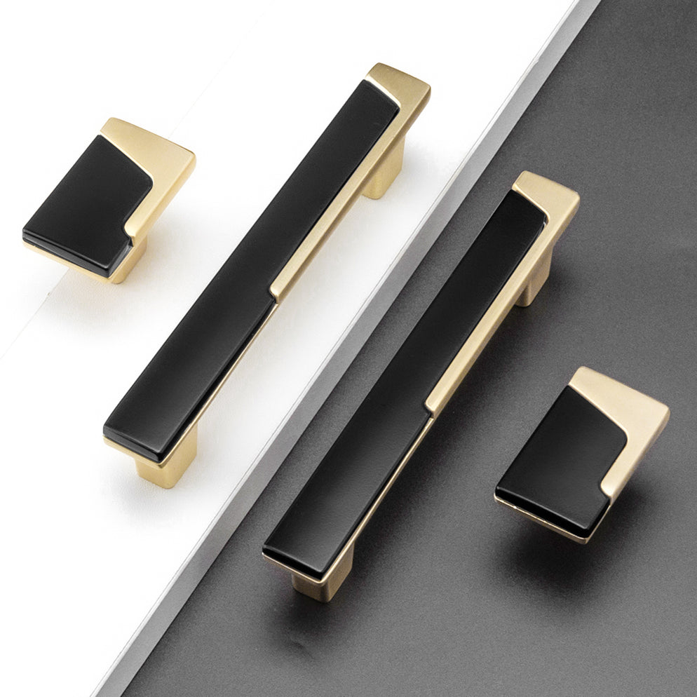EZRENOVA Black Floral Cabinet Handles – 4 Pack, Solid Zinc Alloy, Single Hole Pulls