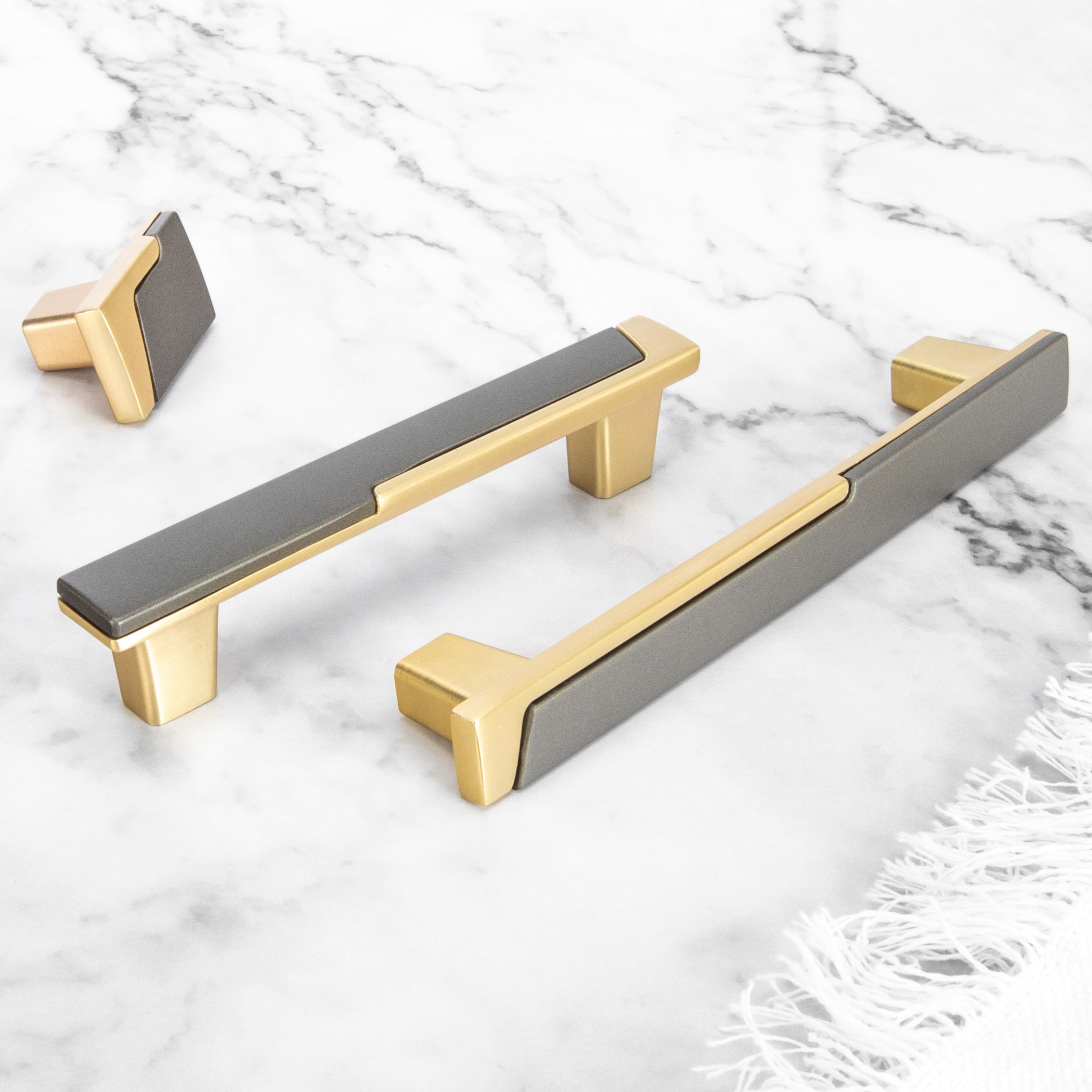 Goldenwarm Cabinet Handles and Knobs Square Modern Dresser Pulls