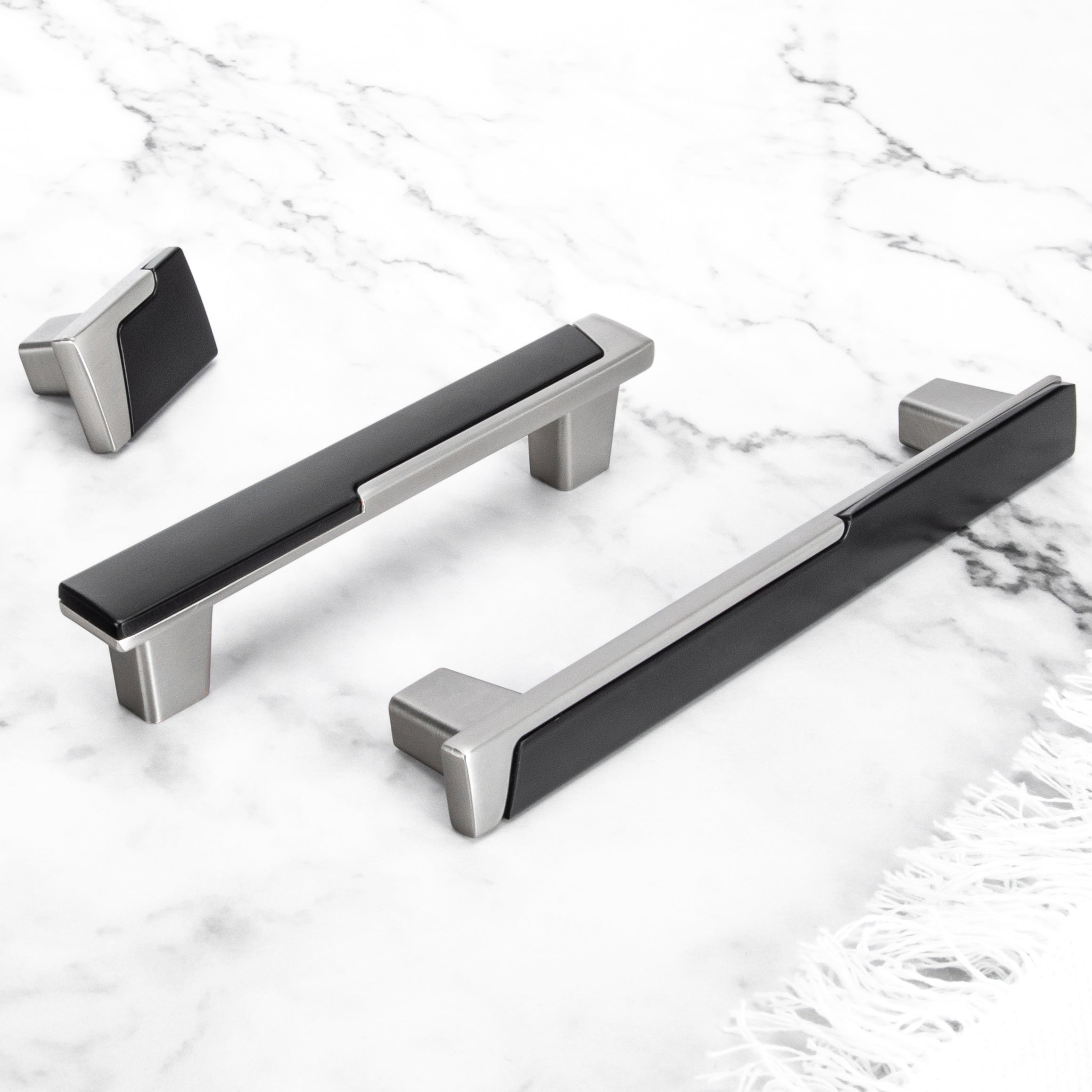 Goldenwarm Cabinet Handles&Knobs - Modern 2-Tone Kitchen Drawer Pulls