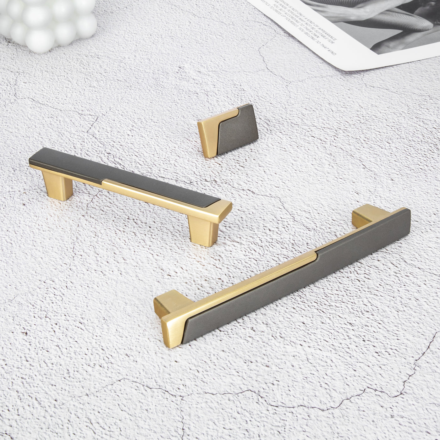 Goldenwarm Cabinet Handles and Knobs Square Modern Dresser Pulls