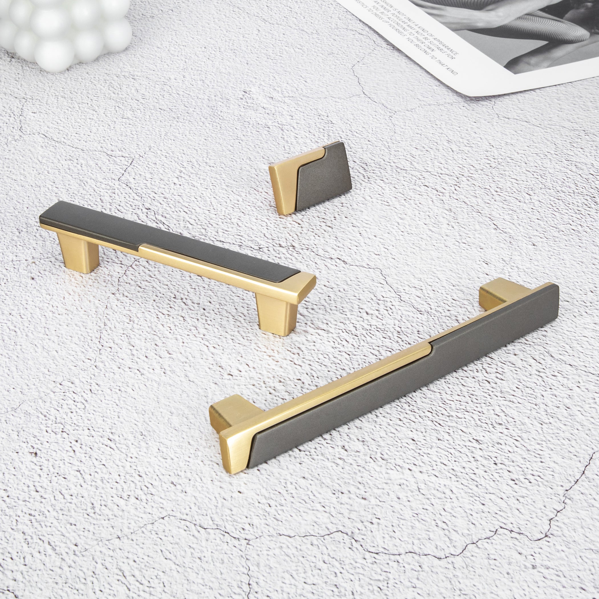 Goldenwarm Cabinet Handles and Knobs Square Modern Dresser Pulls