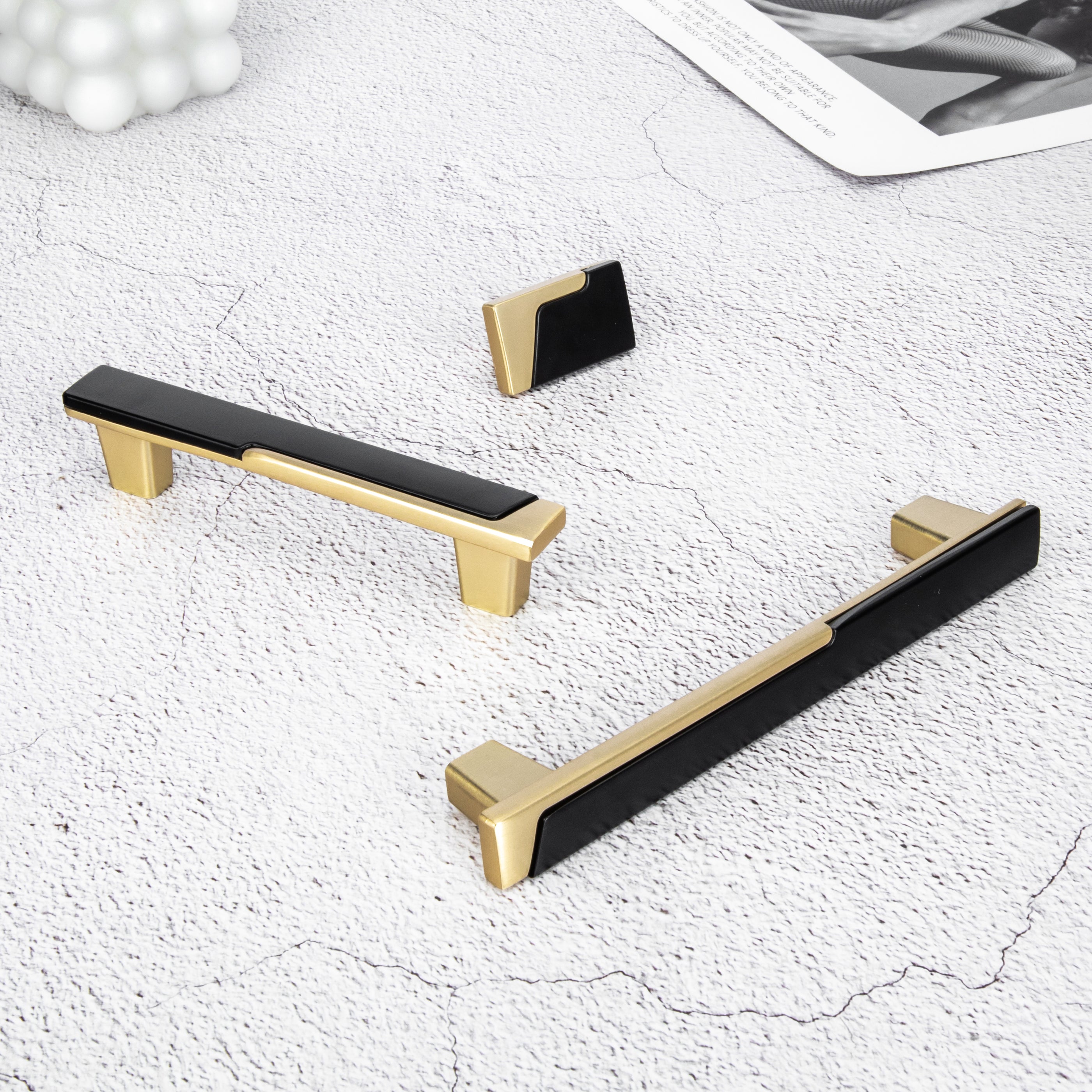 Goldenwarm Cabinet Handles and Knobs Square Modern Dresser Pulls