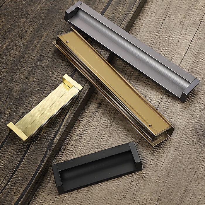 Contemporary Aluminum Alloy Finger Edge Pulls