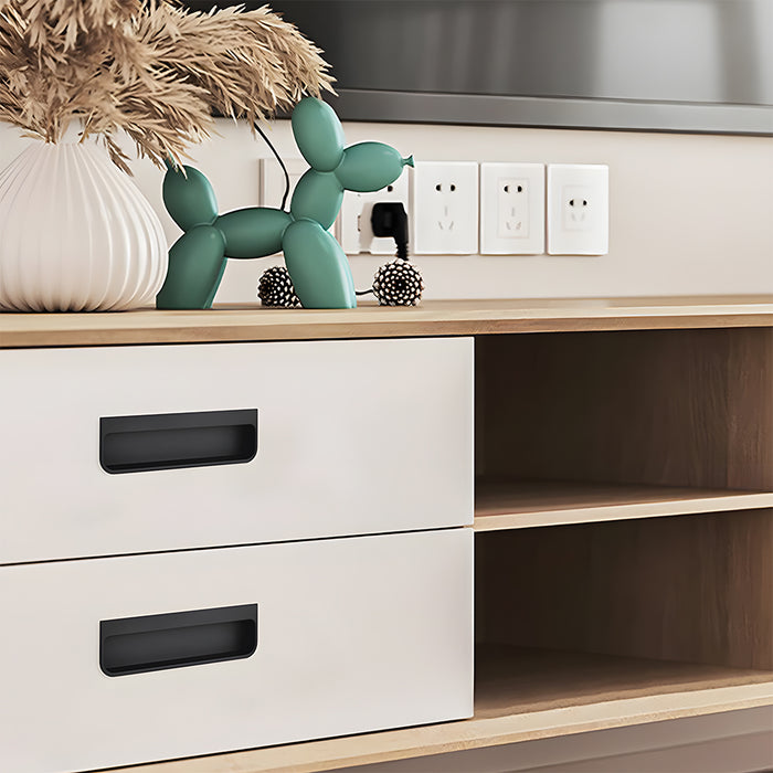 Sqaure Sliding Closet Door Handles Flush Pulls