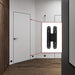 Black 6 Inch Invisible Hidden Door Hinges for Heavy Duty Doors