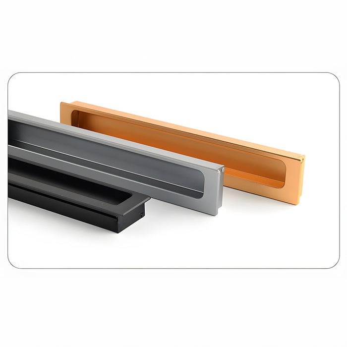 Vintage Invisible Recessed Finger Pull Cabinet Handles