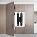 Black 7 Inch Invisible Hidden Door Hinges for Heavy Duty Doors