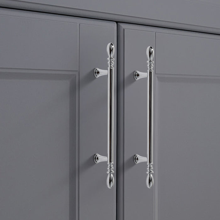 Modern Brass T-Bar Cabinet Handles