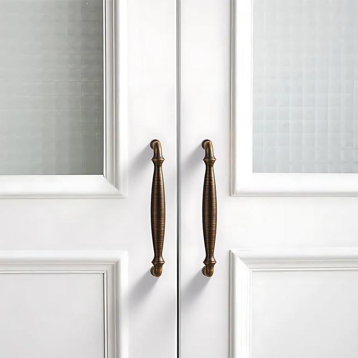 Neoclassical Pastoral Simple European Brass Cabinet Handle