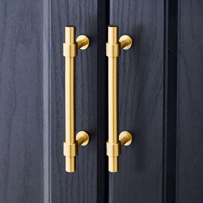 Gold Brass T-shaped Cabinet Handles