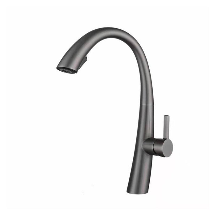 360° Rotatable Single Hole Hot And Cold Pull Out Kitchen Faucets