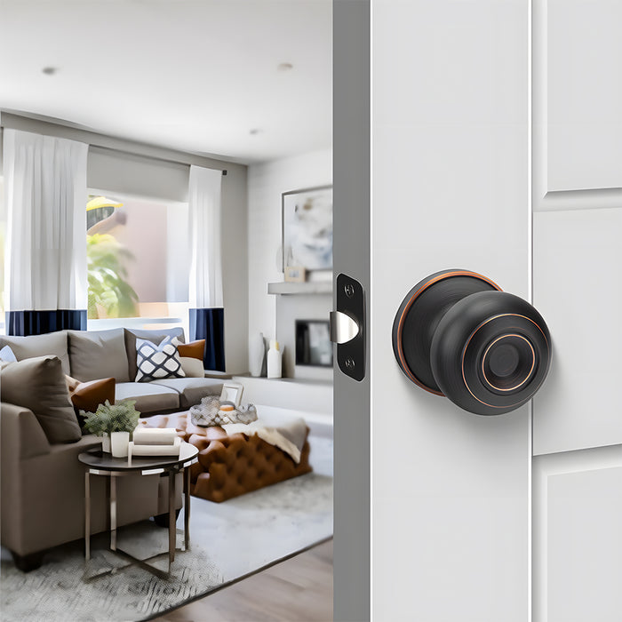 Keyless Round Dummy Passage Privacy Interior Door Knobs
