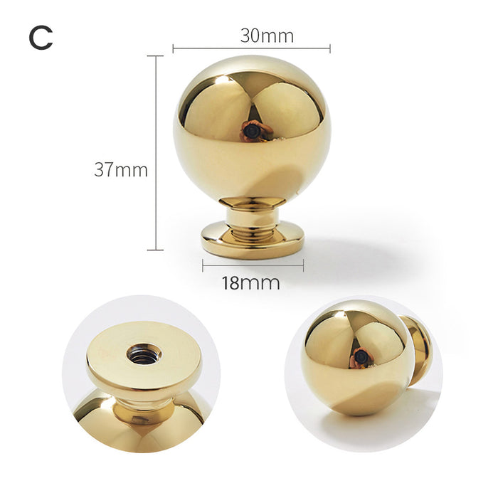 Beautify Holes Gold Kitchen Cabinets knobs with Backplate