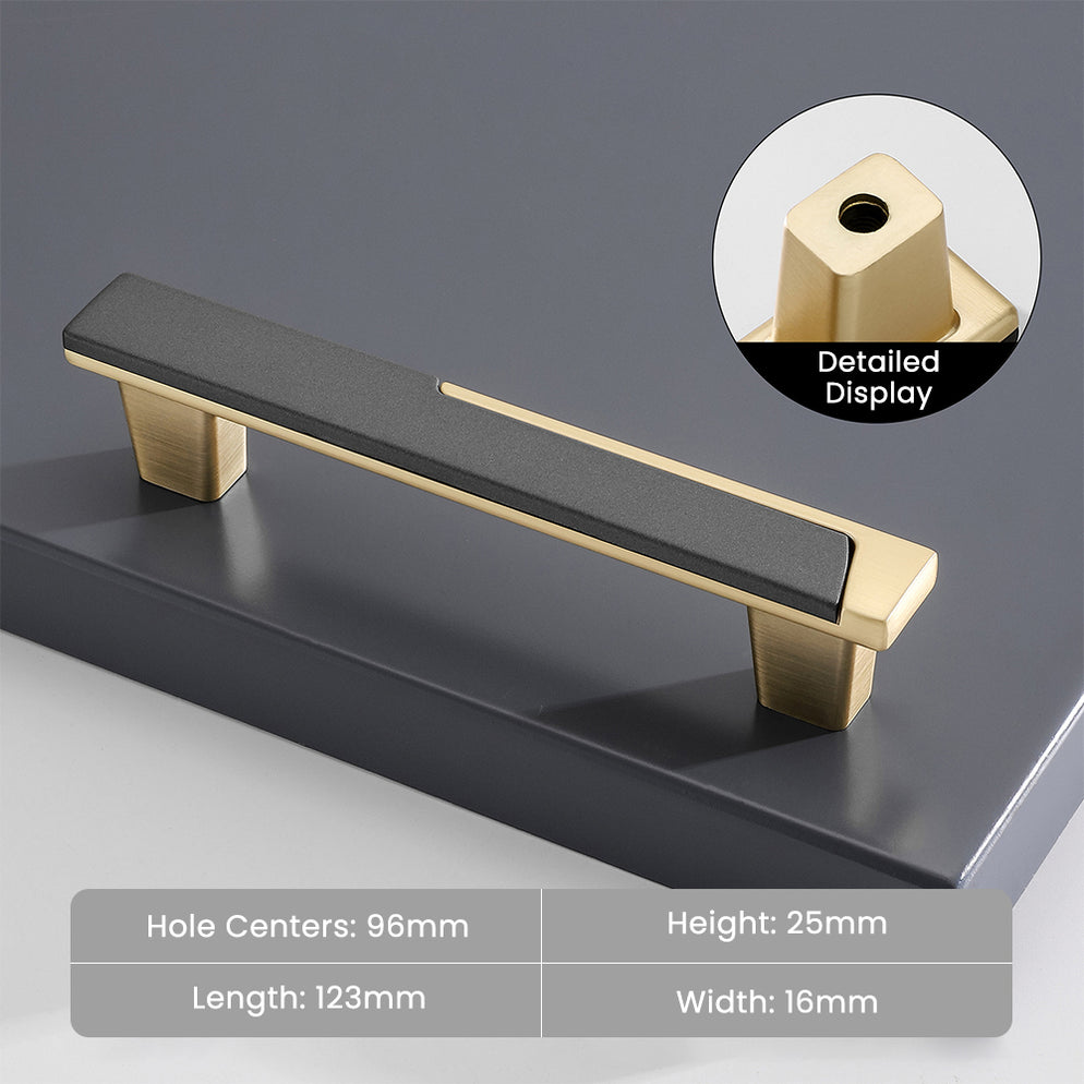 Goldenwarm Cabinet Handles and Knobs Square Modern Dresser Pulls
