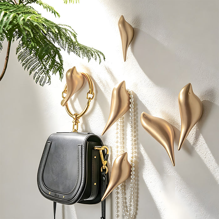 Decorative Bird Heavy Duty Resin Coat Hooks
