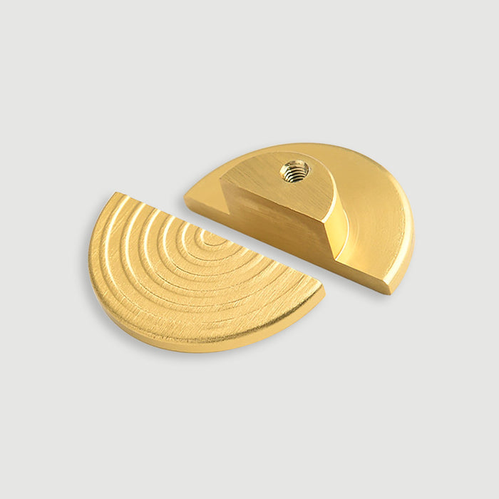 Valli & Valli Italian Brass Pendulum Handle For Kitchen Cabinets & Furniture - Choose Glossy Gold Or Patina Finish