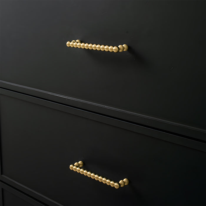 Vintage Spherical Brass Cabinet Handles