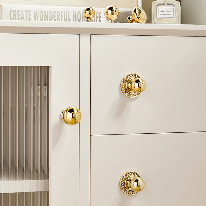 Beautify Holes Gold Kitchen Cabinets knobs with Backplate