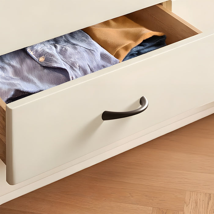 Solid Zinc Alloy Curved Cabinet Handles for Dresser Drawer