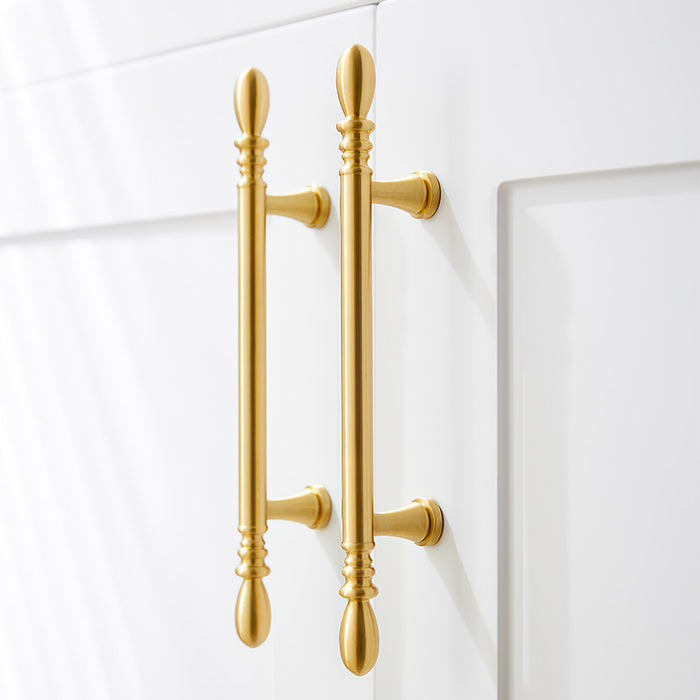 Modern Brass T-Bar Cabinet Handles