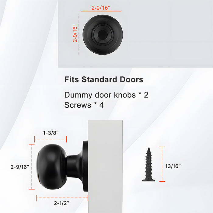Keyless Round Dummy Passage Privacy Interior Door Knobs