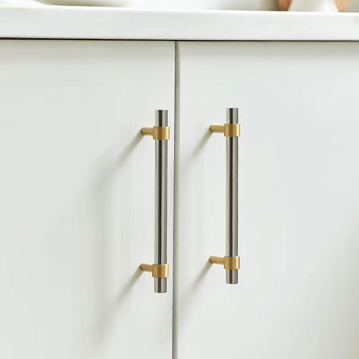 Modern Simple Luxury Silver Stainless Steel Cabinet Handles