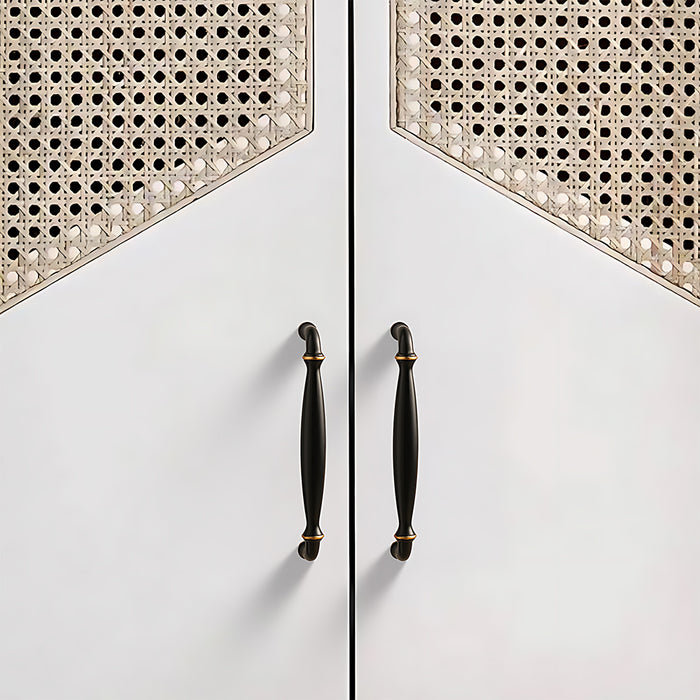 Neoclassical Pastoral Simple European Brass Cabinet Handle