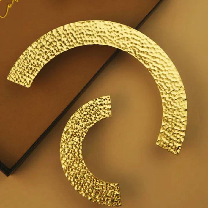 Shiny Gold Brass Semi Circle Cabinet Handles