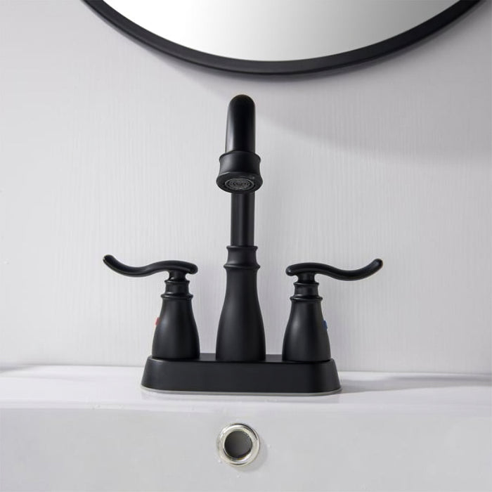 3 Holes Stainless Steel Hot And Cold Bathroom Faucets