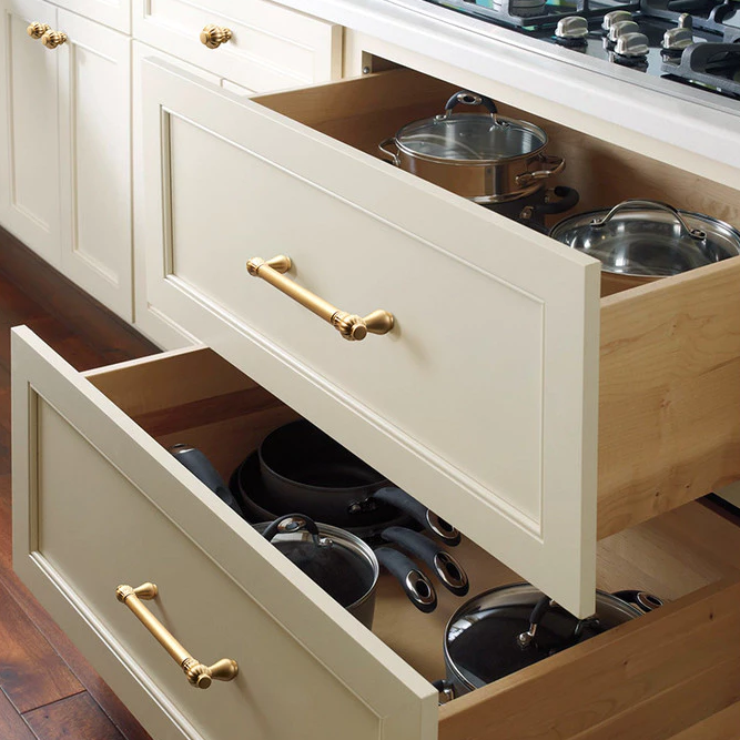 Gold Stylish Pumpkin Head Wardrobe Cabinet Pulls