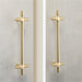 Modern Bright Silver Zinc Alloy Cabinet Pulls and Handles